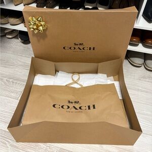 Coach Tan Gift Bag/ Box